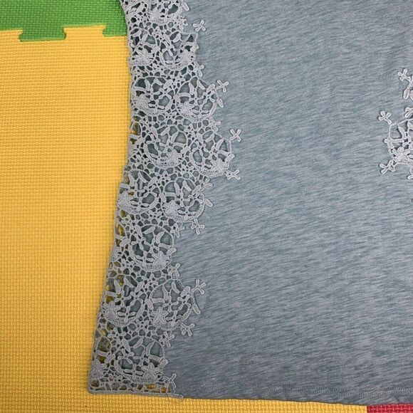 Sundance Women's XS Crochet Lace Lily Paramour Short Sleeve Boho Top Crochet - Picture 4 of 6